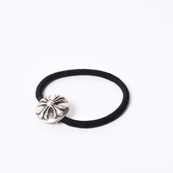 CHROME HEARTS Cross Ball Button Hair Elastic Concho Weight Approx. 14.1g Silver 925 2003/.925 Engraved Good Condition Used 4a001131