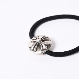 CHROME HEARTS Cross Ball Button Hair Elastic Concho Weight Approx. 14.1g Silver 925 2003/.925 Engraved Good Condition Used 4a001131