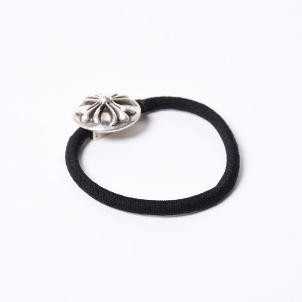 CHROME HEARTS Cross Ball Button Hair Elastic Concho Weight Approx. 14.1g Silver 925 2003/.925 Engraved Good Condition Used 4a001131