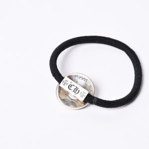 CHROME HEARTS Cross Ball Button Hair Elastic Concho Weight Approx. 14.1g Silver 925 2003/.925 Engraved Good Condition Used 4a001131