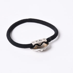 CHROME HEARTS Cross Ball Button Hair Elastic Concho Weight Approx. 14.1g Silver 925 2003/.925 Engraved Good Condition Used 4a001131