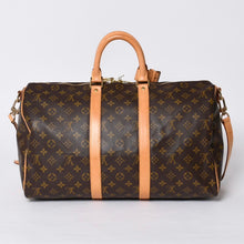 画像をギャラリービューアに読み込む, 極美品 LOUIS VUITTON ルイヴィトン ボストンバッグ キーポルバンドリエール45 モノグラム M41418 ブラウン ゴールド金具 中古 4a000882