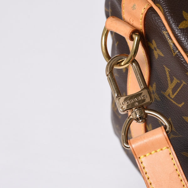 Very good condition LOUIS VUITTON Boston bag Keepall Bandouliere 45 Monogram M41418 Brown Gold hardware Used 4a000882