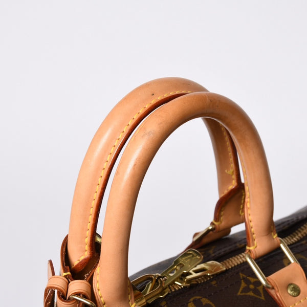 Very good condition LOUIS VUITTON Boston bag Keepall Bandouliere 45 Monogram M41418 Brown Gold hardware Used 4a000882