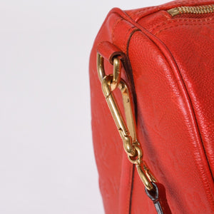 LOUIS VUITTON Monogram Empreinte Keepall Bandouliere Red DU2133 Good Condition Used 4a000747