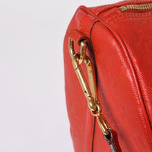 画像をギャラリービューアに読み込む, LOUIS VUITTON ルイヴィトン モノグラムアンプラント キーポルバンドリエール レッド DU2133 美品 中古 4a000747