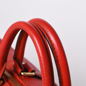 LOUIS VUITTON Monogram Empreinte Keepall Bandouliere Red DU2133 Good Condition Used 4a000747