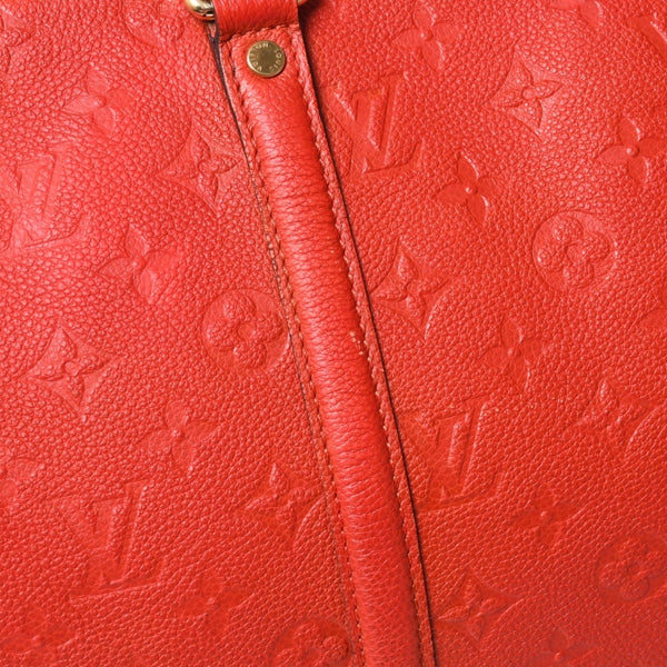 LOUIS VUITTON Monogram Empreinte Keepall Bandouliere Red DU2133 Good Condition Used 4a000747