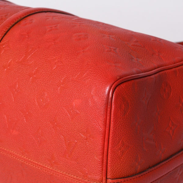 LOUIS VUITTON Monogram Empreinte Keepall Bandouliere Red DU2133 Good Condition Used 4a000747