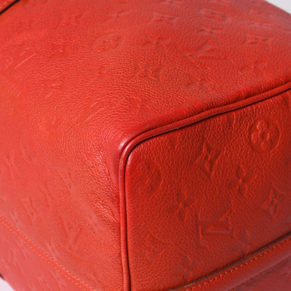 LOUIS VUITTON Monogram Empreinte Keepall Bandouliere Red DU2133 Good Condition Used 4a000747