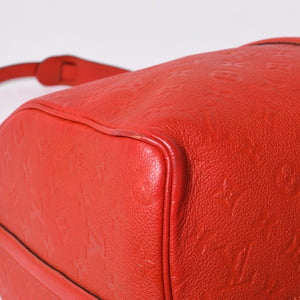 LOUIS VUITTON Monogram Empreinte Keepall Bandouliere Red DU2133 Good Condition Used 4a000747