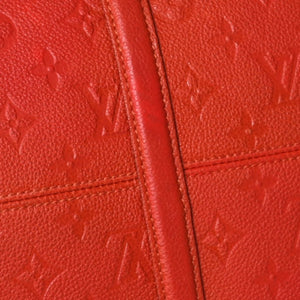 LOUIS VUITTON Monogram Empreinte Keepall Bandouliere Red DU2133 Good Condition Used 4a000747