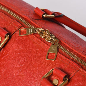 LOUIS VUITTON Monogram Empreinte Keepall Bandouliere Red DU2133 Good Condition Used 4a000747