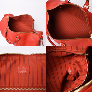 LOUIS VUITTON Monogram Empreinte Keepall Bandouliere Red DU2133 Good Condition Used 4a000747