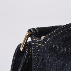 Very good condition CHANEL Shoulder bag Sparkling denim No. 10 Coco mark Navy A31987 Gold hardware Used 4a001141