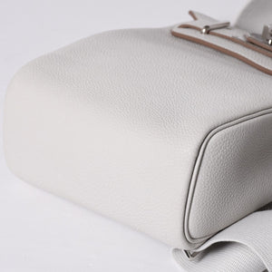 Like new Hermes Kelly Akkad PM B engraved one shoulder bag White silver hardware Used 4a001434