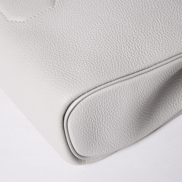 Like new Hermes Kelly Akkad PM B engraved one shoulder bag White silver hardware Used 4a001434