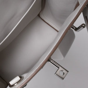 Like new Hermes Kelly Akkad PM B engraved one shoulder bag White silver hardware Used 4a001434