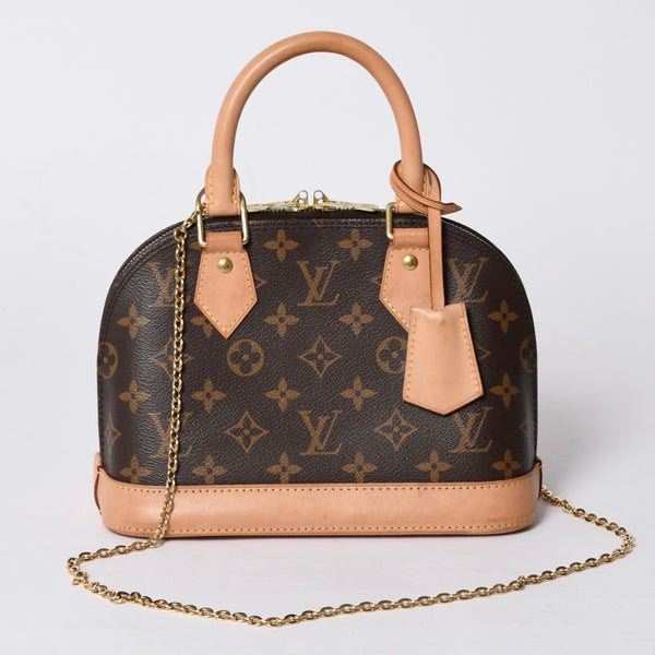 LOUIS VUITTON Monogram Alma BB handbag M53152 Shoulder 2WAY PVC Gold hardware Good condition Used 4a001144