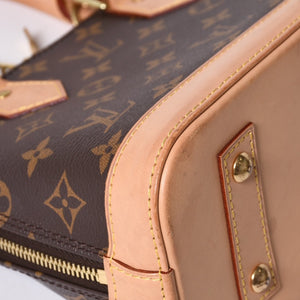 LOUIS VUITTON Monogram Alma BB handbag M53152 Shoulder 2WAY PVC Gold hardware Good condition Used 4a001144