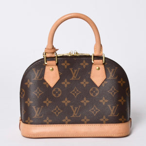 LOUIS VUITTON Monogram Alma BB handbag M53152 Shoulder 2WAY PVC Gold hardware Good condition Used 4a001144