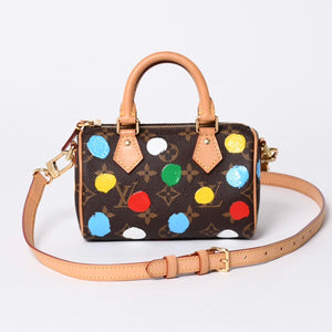Very Good Condition LOUISVUITTON Louis Vuitton Yayoi Kusama Nano Speedy Multicolor 2WAY Mini Handbag M81979 Used 4a001168