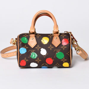 Very Good Condition LOUISVUITTON Louis Vuitton Yayoi Kusama Nano Speedy Multicolor 2WAY Mini Handbag M81979 Used 4a001168