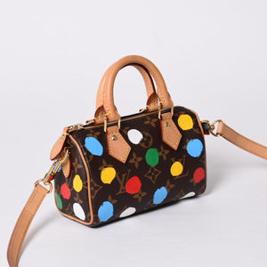 Very Good Condition LOUISVUITTON Louis Vuitton Yayoi Kusama Nano Speedy Multicolor 2WAY Mini Handbag M81979 Used 4a001168