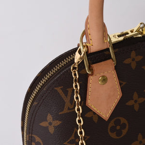 LOUIS VUITTON Monogram Alma BB handbag M53152 Shoulder 2WAY PVC Gold hardware Good condition Used 4a001144
