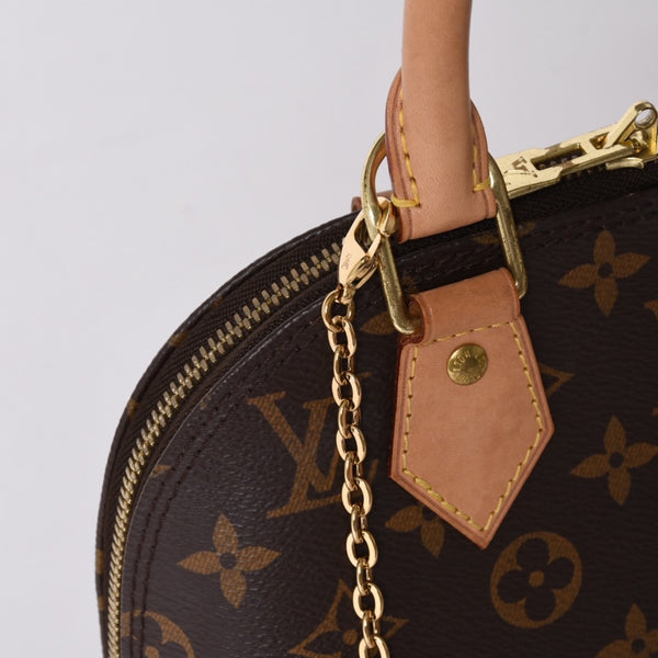 LOUIS VUITTON Monogram Alma BB handbag M53152 Shoulder 2WAY PVC Gold hardware Good condition Used 4a001144
