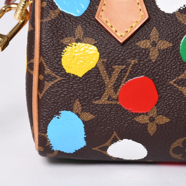 Very Good Condition LOUISVUITTON Louis Vuitton Yayoi Kusama Nano Speedy Multicolor 2WAY Mini Handbag M81979 Used 4a001168