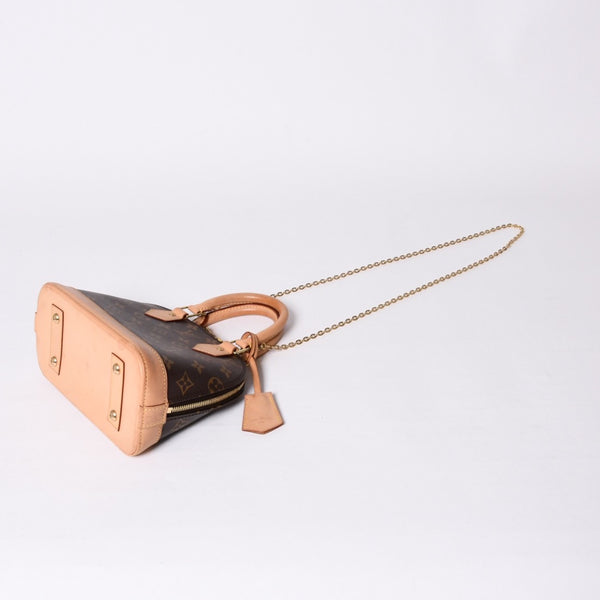 LOUIS VUITTON Monogram Alma BB handbag M53152 Shoulder 2WAY PVC Gold hardware Good condition Used 4a001144