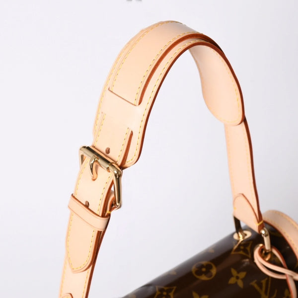 Very Good LOUIS VUITTON Monogram Tweedy Shoulder Bag M92820 World Limited 1000 Pieces Brown Gold Hardware Used 4a001145