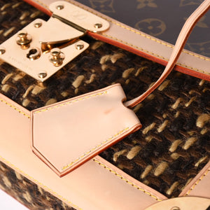 Very Good LOUIS VUITTON Monogram Tweedy Shoulder Bag M92820 World Limited 1000 Pieces Brown Gold Hardware Used 4a001145