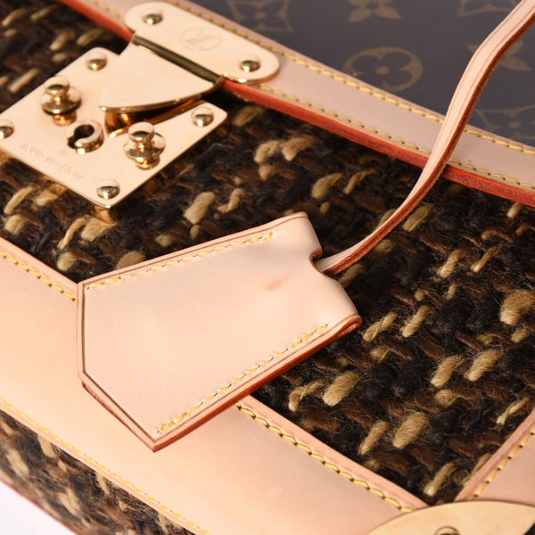 Very Good LOUIS VUITTON Monogram Tweedy Shoulder Bag M92820 World Limited 1000 Pieces Brown Gold Hardware Used 4a001145