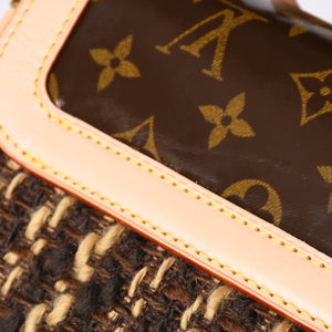 Very Good LOUIS VUITTON Monogram Tweedy Shoulder Bag M92820 World Limited 1000 Pieces Brown Gold Hardware Used 4a001145