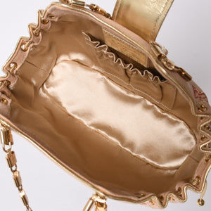 Like new LOUIS VUITTON THEDA PM Handbag M92376 Monogram Strass Goatskin Suede Used 4a001146