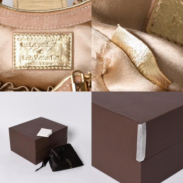 Like new LOUIS VUITTON THEDA PM Handbag M92376 Monogram Strass Goatskin Suede Used 4a001146