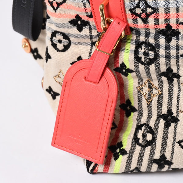 Very good condition LOUIS VUITTON Scrunchie Bohemian Shoulder Bag M40359 Monogram Canvas Beige Multicolor Used 4a001163