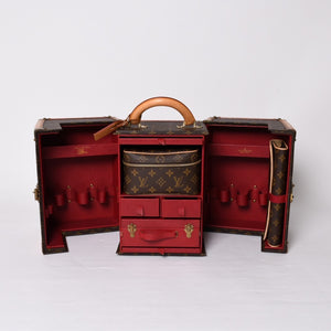LOUIS VUITTON Louis Vuitton x Sharon Stone Vanity Trunk Case Monogram amfAR American AIDS Research Fund Good Used 4a001148