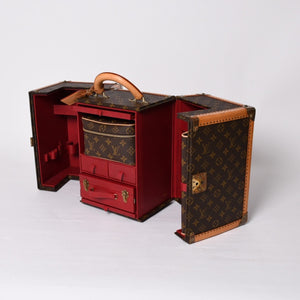 LOUIS VUITTON Louis Vuitton x Sharon Stone Vanity Trunk Case Monogram amfAR American AIDS Research Fund Good Used 4a001148