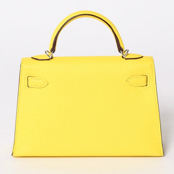 Like new HERMES MINI KELLY II 2WAY bag Epson Jaune naple Palladium hardware K stamp Made in 2025 Used 4a001498