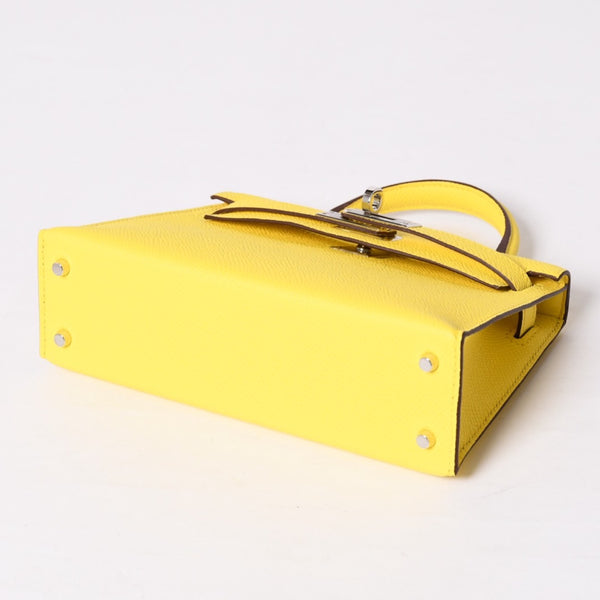 Like new HERMES MINI KELLY II 2WAY bag Epson Jaune naple Palladium hardware K stamp Made in 2025 Used 4a001498