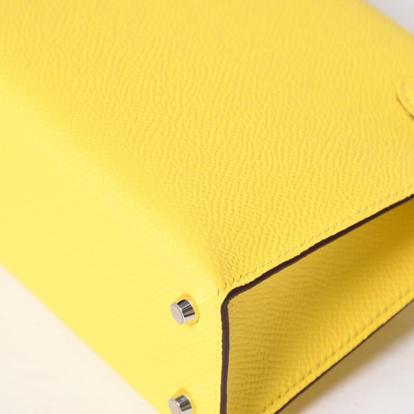 Like new HERMES MINI KELLY II 2WAY bag Epson Jaune naple Palladium hardware K stamp Made in 2025 Used 4a001498