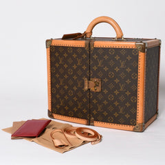 LOUIS VUITTON Louis Vuitton x Sharon Stone Vanity Trunk Case Monogram amfAR American AIDS Research Fund Good Used 4a001148