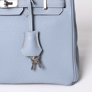 新品同様品 HERMES エルメス バーキン25 ハンドバッグ □P刻印 トゴ シエル シルバー金具 中古 4a001775