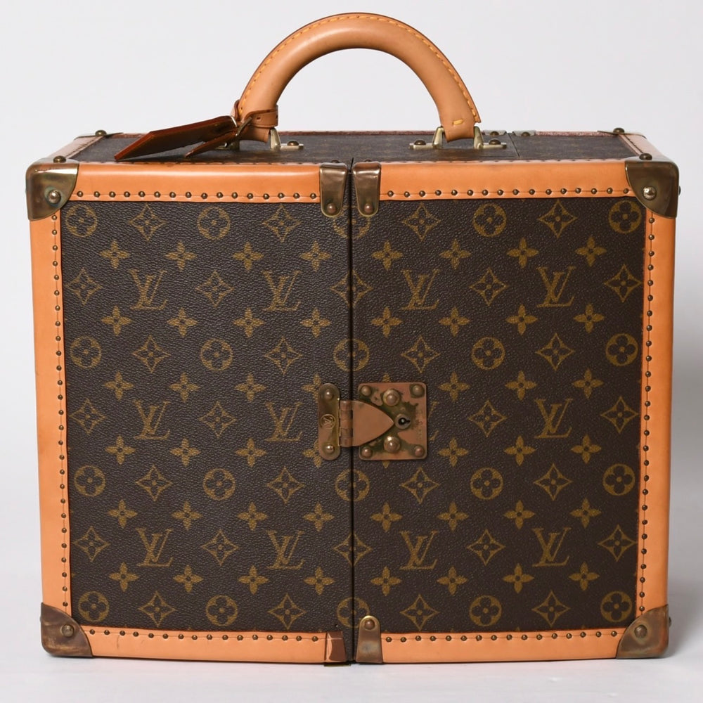 LOUIS VUITTON ルイヴィトン × シャロン ストーン ヴァニティ トランクケース モノグラム amfARアメリカAIDS研究基金 良品 中古 4a001148