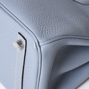 新品同様品 HERMES エルメス バーキン25 ハンドバッグ □P刻印 トゴ シエル シルバー金具 中古 4a001775