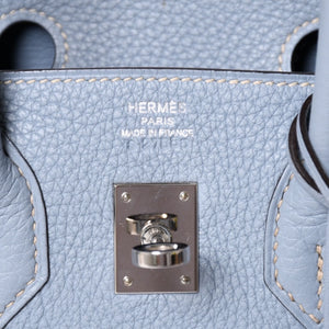 新品同様品 HERMES エルメス バーキン25 ハンドバッグ □P刻印 トゴ シエル シルバー金具 中古 4a001775