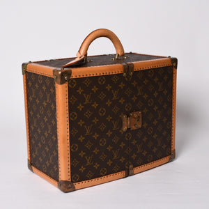 LOUIS VUITTON Louis Vuitton x Sharon Stone Vanity Trunk Case Monogram amfAR American AIDS Research Fund Good Used 4a001148